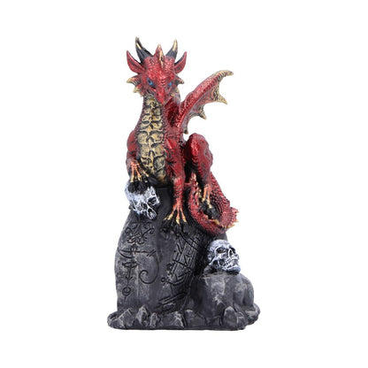 Vermillion Rune Protector Red Dragon Resin Figure 9.5cm 4