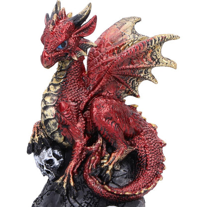 Vermillion Rune Protector Red Dragon Resin Figure 9.5cm 5