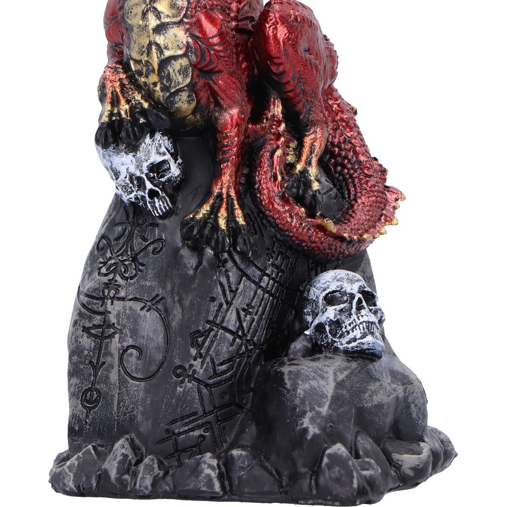 Vermillion Rune Protector Red Dragon Resin Figure 9.5cm 6