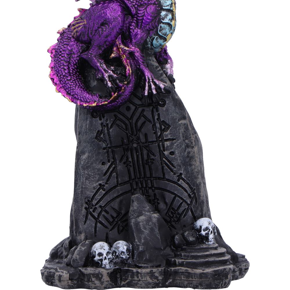 Amethyst Rune Protector Resin Dragon Figurine 12cm 6
