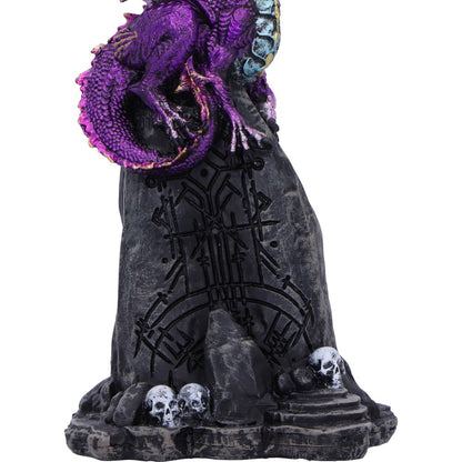 Amethyst Rune Protector Resin Dragon Figurine 12cm 6