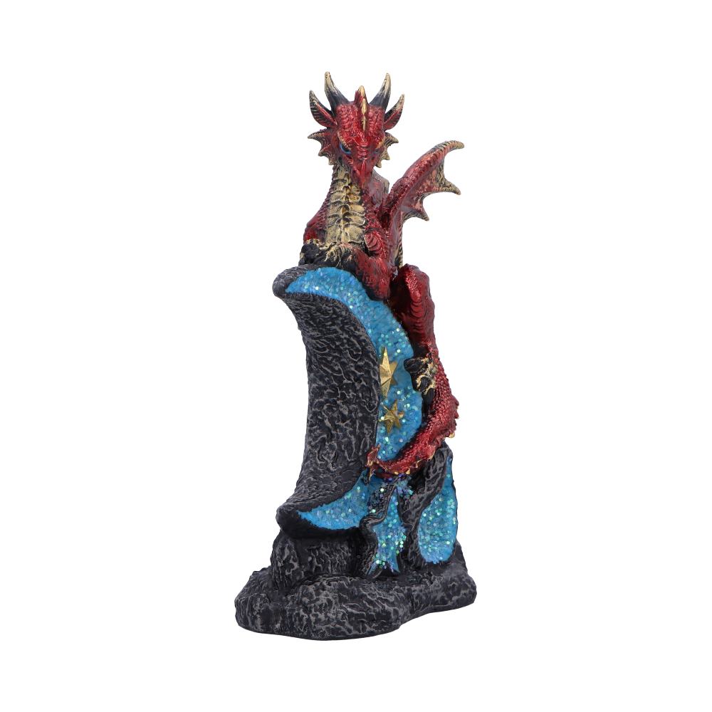 Lunar Perch Decorative Dragon Resin Figurine 18cm 4