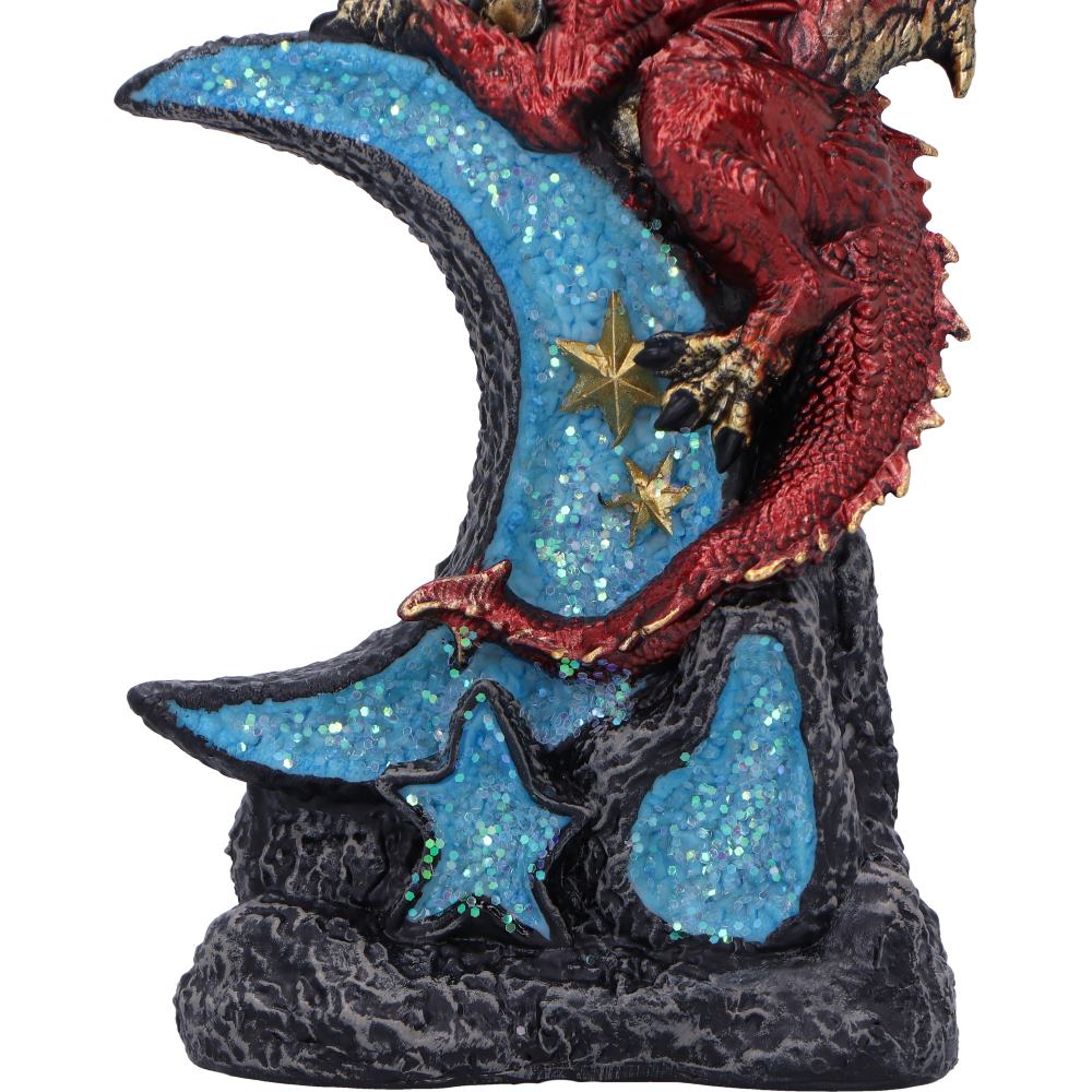 Lunar Perch Decorative Dragon Resin Figurine 18cm 6