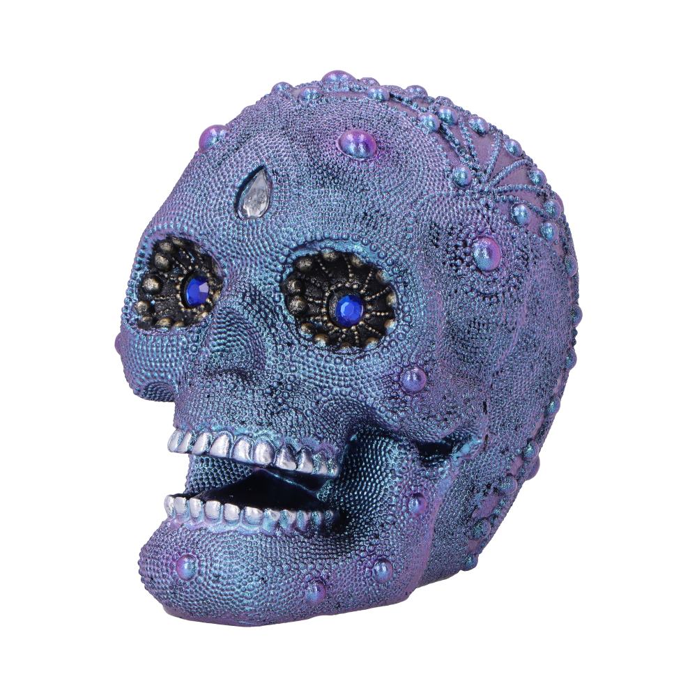Bejewelled Decorative Resin Skull 11cm 3