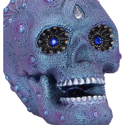 Bejewelled Decorative Resin Skull 11cm 5