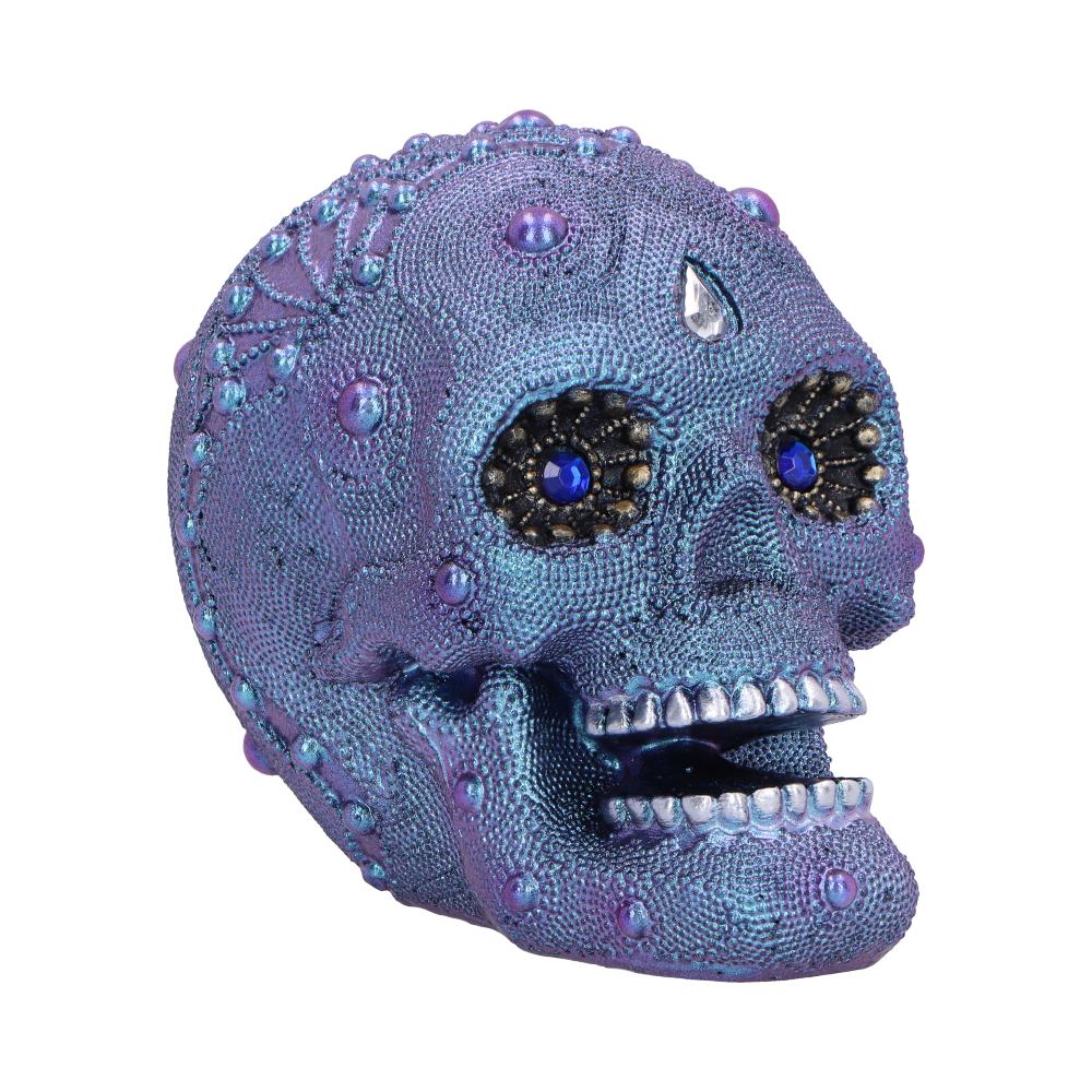 Bejewelled Decorative Resin Skull 11cm 1
