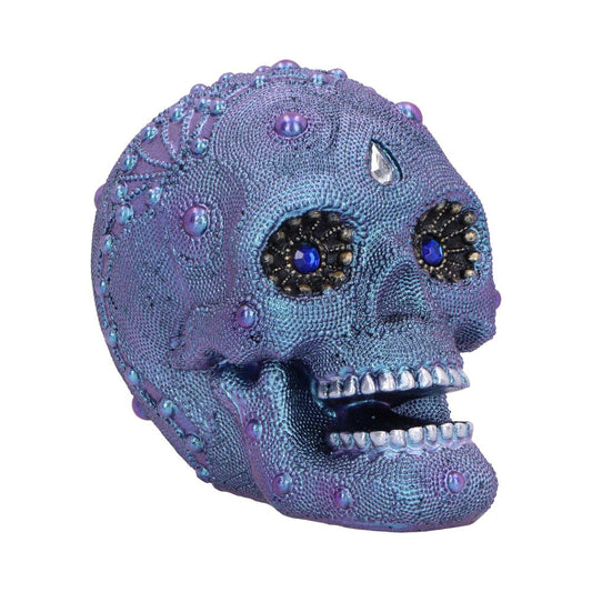Bejewelled Decorative Resin Skull 11cm 1