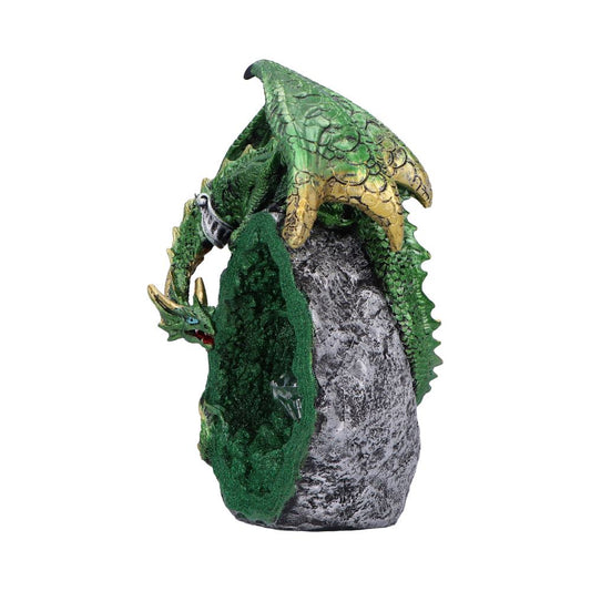 Emerald Overseer Dragon Decorative Resin Figurine 18cm 2