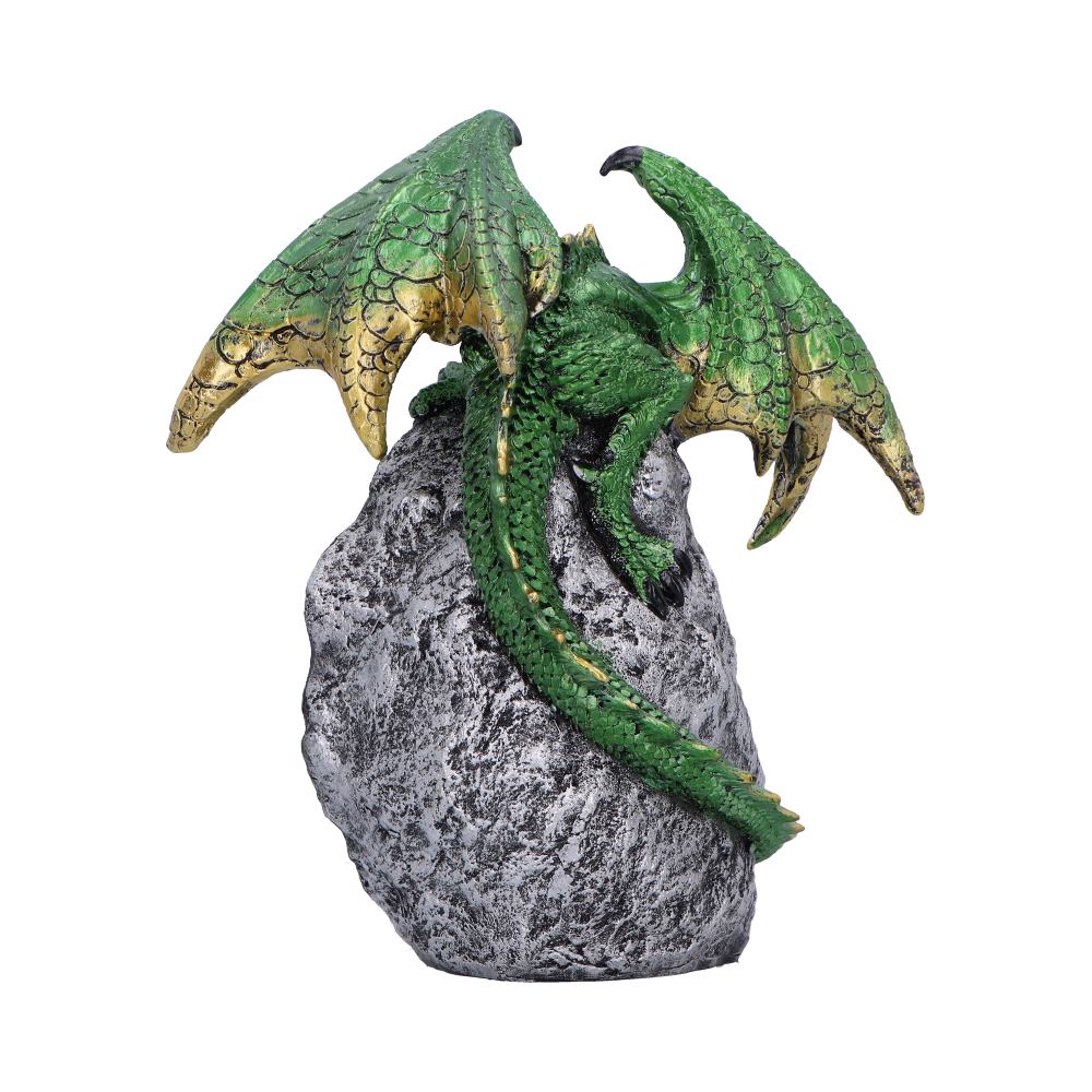 Emerald Overseer Dragon Decorative Resin Figurine 18cm 3
