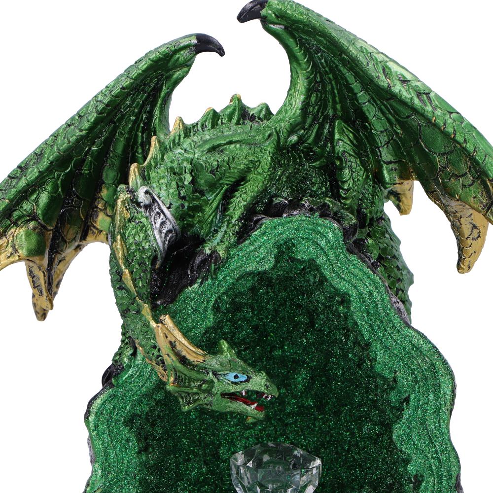 Emerald Overseer Dragon Decorative Resin Figurine 18cm 5