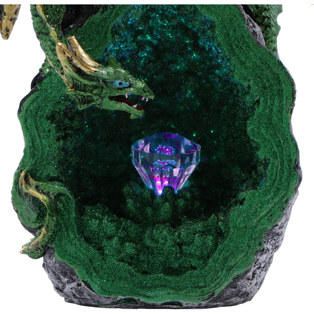Emerald Overseer Dragon Decorative Resin Figurine 18cm 6