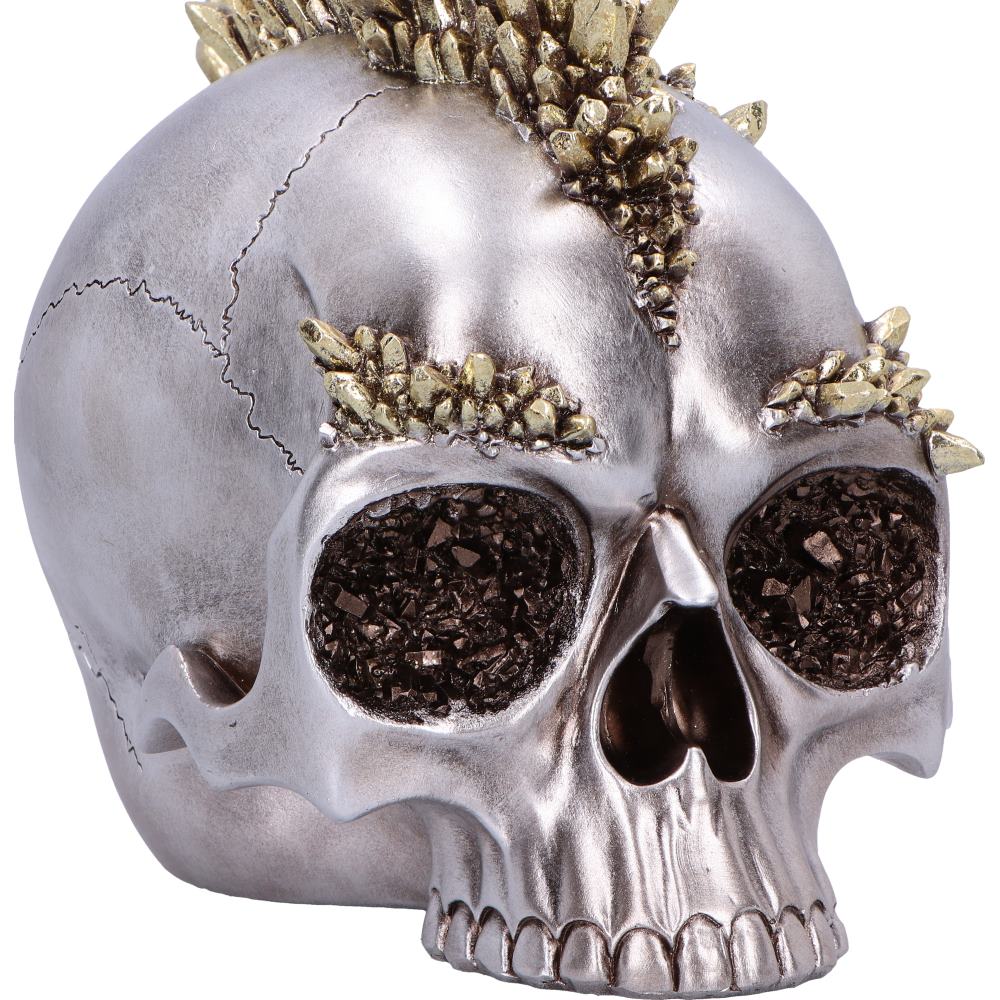 Chromatic Crystal Skull with Mohawk 21cm 5
