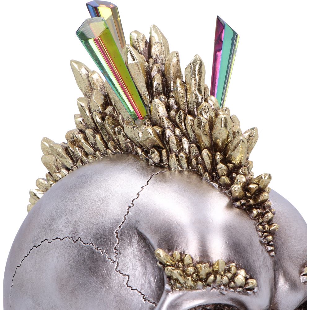 Chromatic Crystal Skull with Mohawk 21cm 6