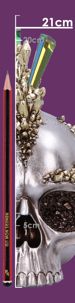 Chromatic Crystal Skull with Mohawk 21cm 8