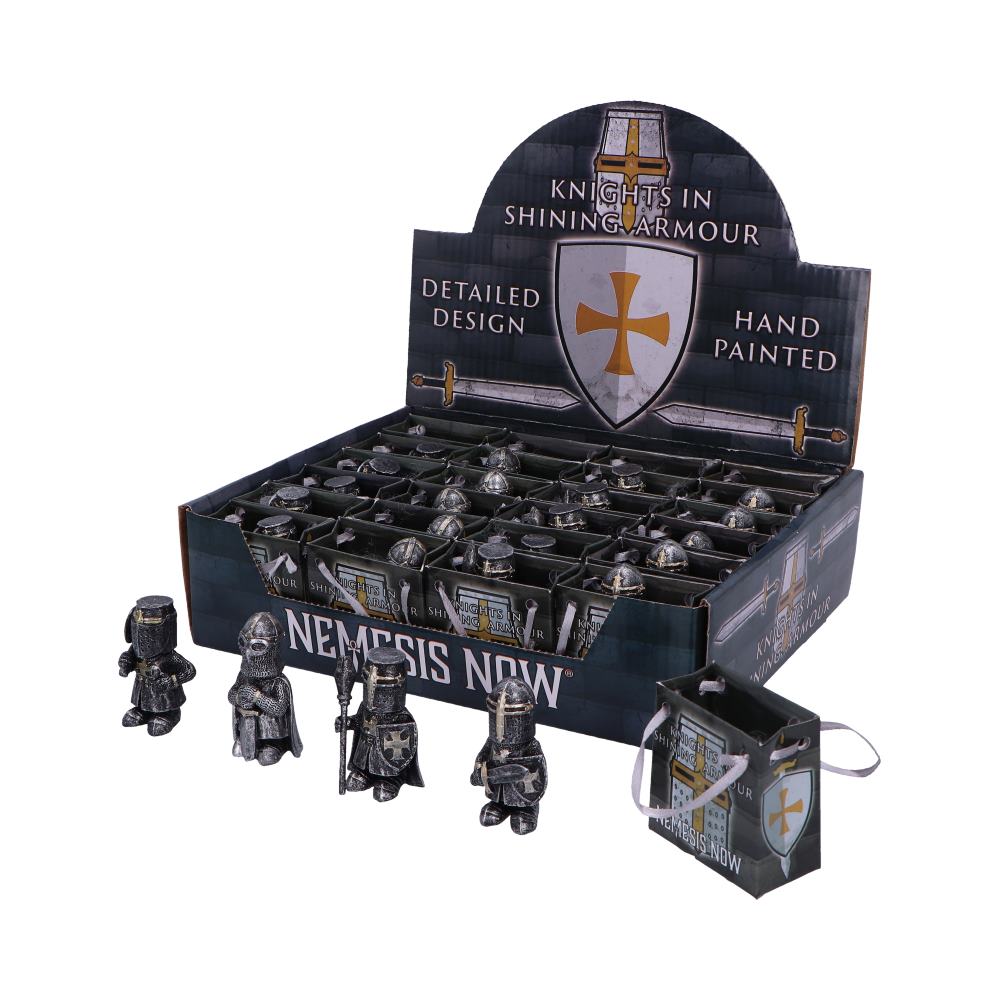 Knights in Shining Armour Silver Display of 24pcs 1