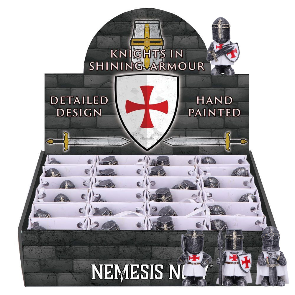 Knights in Shining Armour White Display of 24 Pieces 1