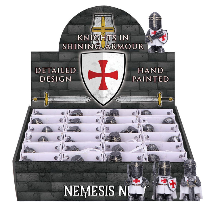 Knights in Shining Armour White Display of 24 Pieces 1