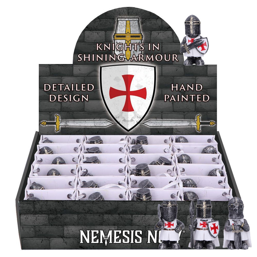 Knights in Shining Armour White Display of 24 Pieces 1