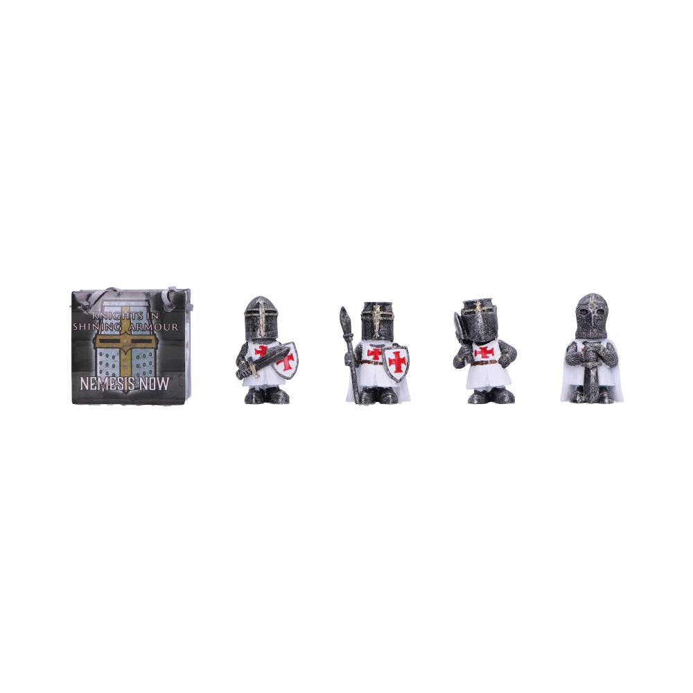 Knights in Shining Armour White Display of 24 Pieces 3
