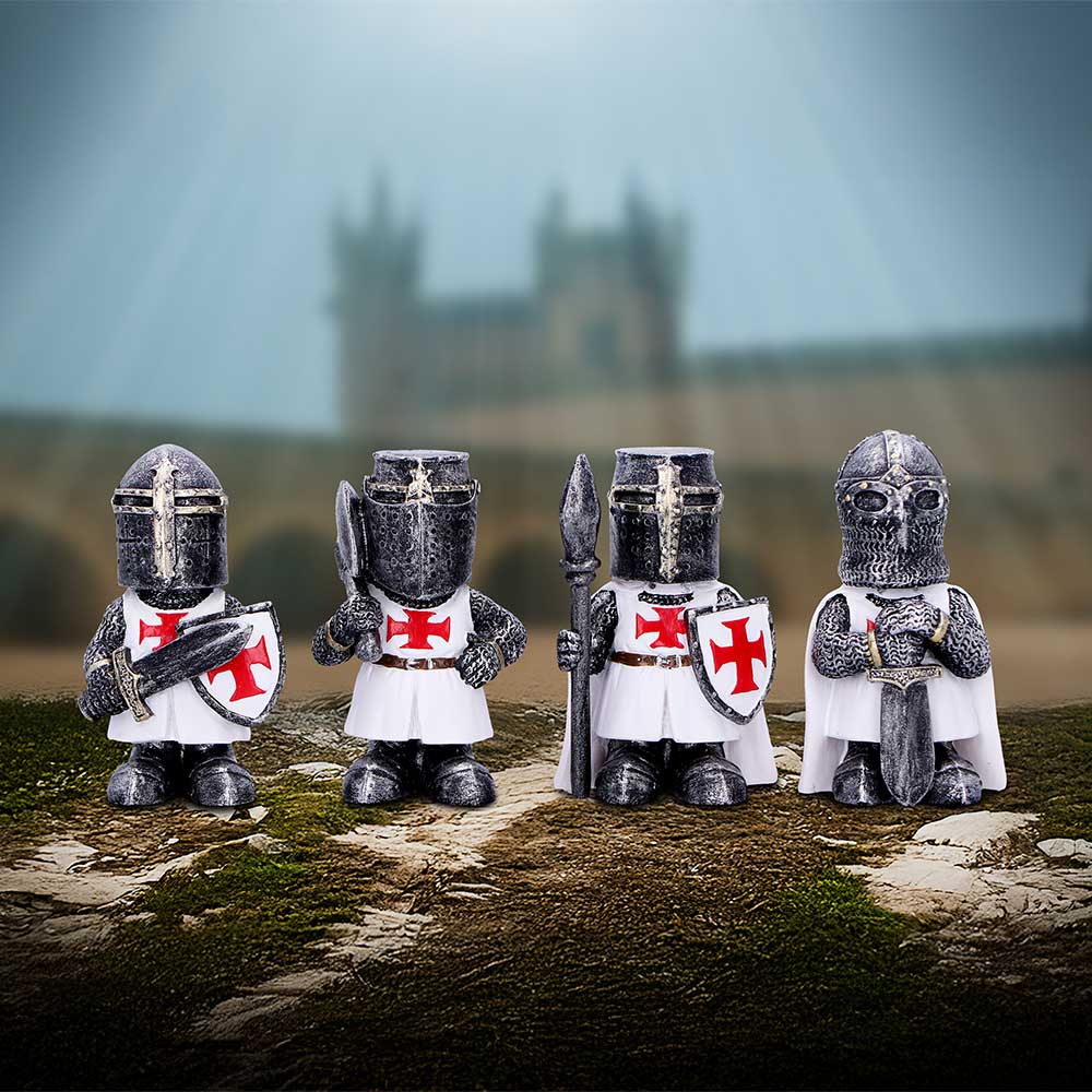 Knights in Shining Armour White Display of 24 Pieces 8