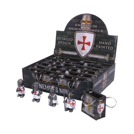Knights in Shining Armour White Display of 24 Pieces 2