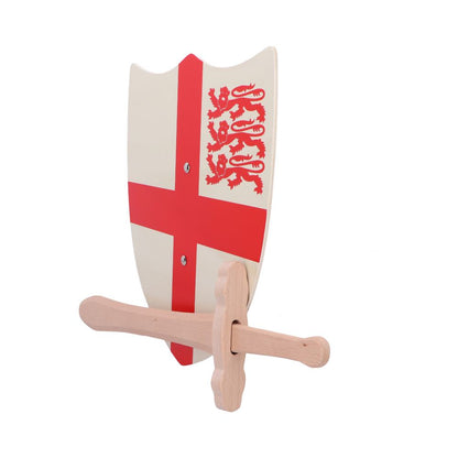 St. George Shield 35cm & Wooden Sword 34cm 2