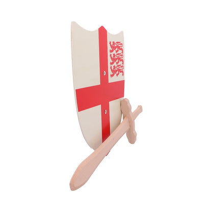 St. George Shield 35cm & Wooden Sword 34cm 4