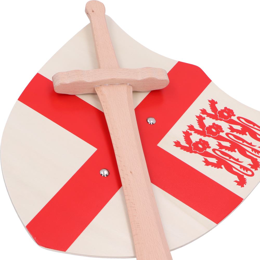 St. George Shield 35cm & Wooden Sword 34cm 5