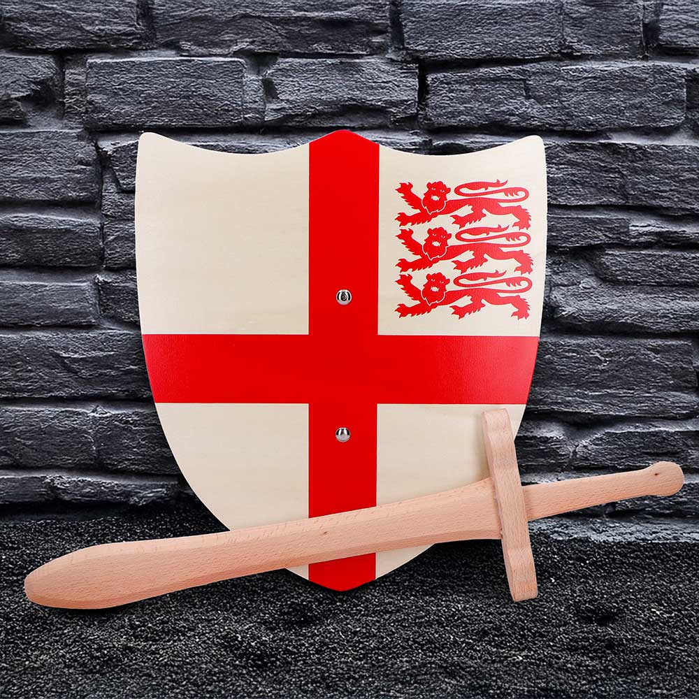 St. George Shield 35cm & Wooden Sword 34cm 7