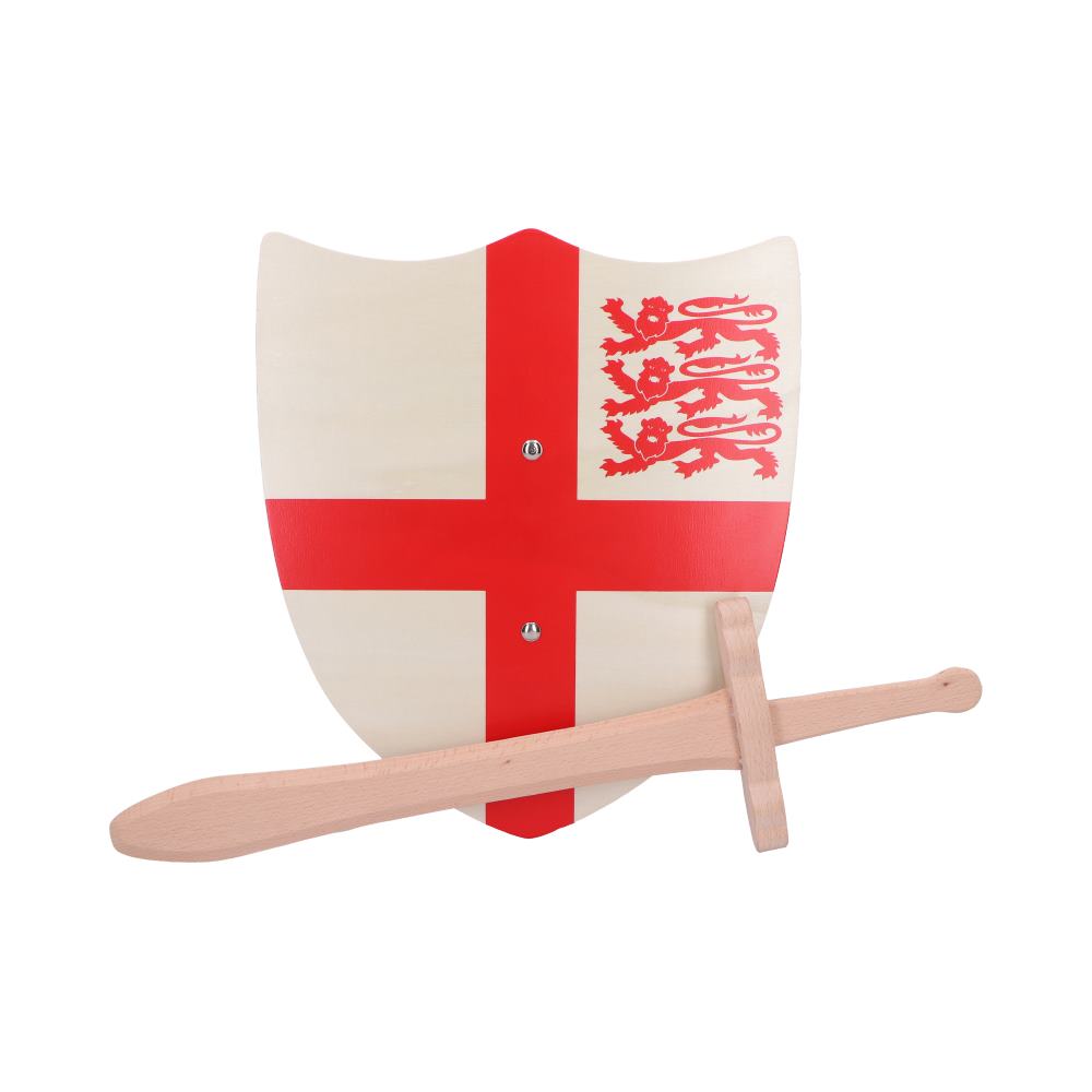 St. George Shield 35cm & Wooden Sword 34cm 1