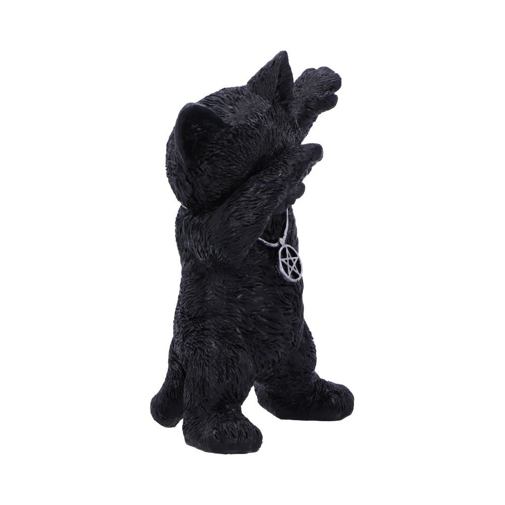 Hex and Flex Humorous Gothic Black Cat Figurine 13.5cm 4