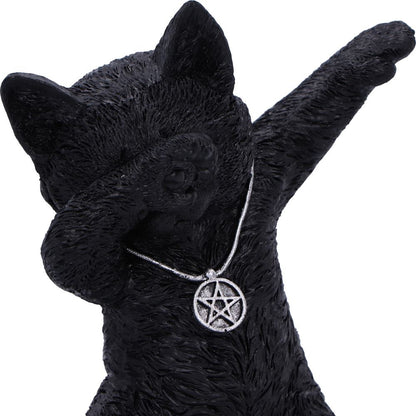 Hex and Flex Humorous Gothic Black Cat Figurine 13.5cm 5