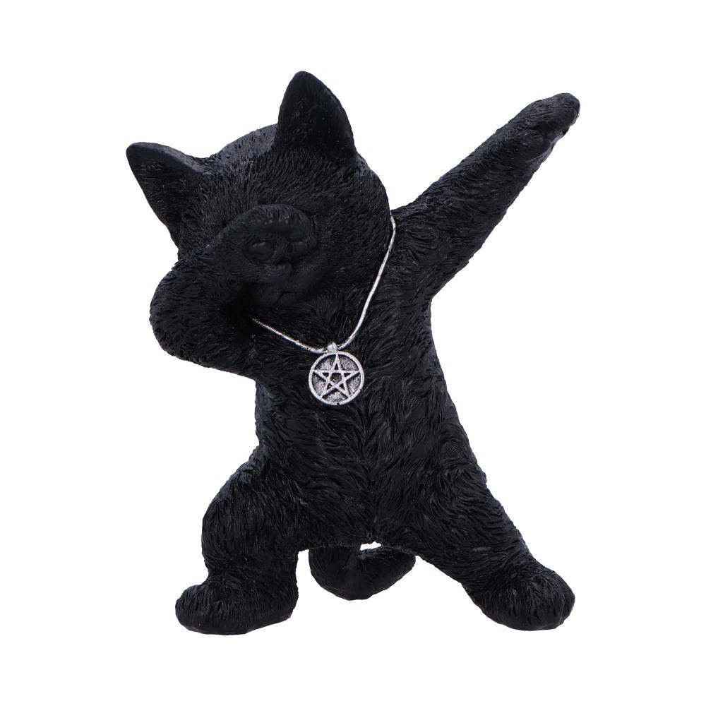 Hex and Flex Humorous Gothic Black Cat Figurine 13.5cm 1