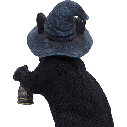 Familiar Witch Cat Lantern Figurine 18cm 6