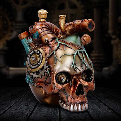 Cardiac Cranium Steampunk Skull 17.5cm 7