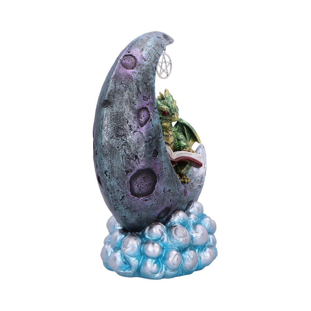 Moonbound Scholar LED Dragon Figurine 21cm 4