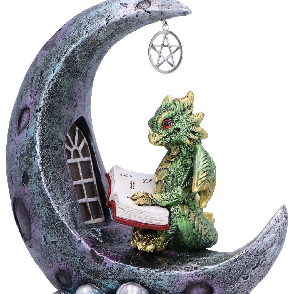 Moonbound Scholar LED Dragon Figurine 21cm 5