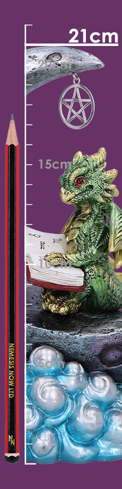 Moonbound Scholar LED Dragon Figurine 21cm 8