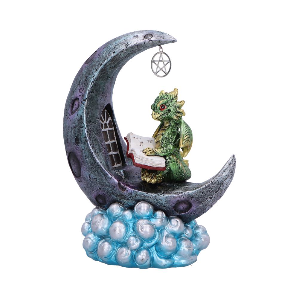 Moonbound Scholar LED Dragon Figurine 21cm 1