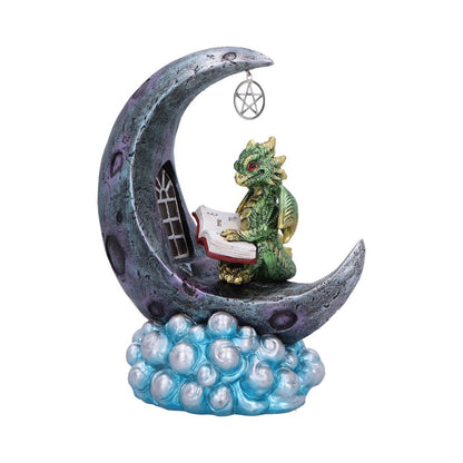 Moonbound Scholar LED Dragon Figurine 21cm 1