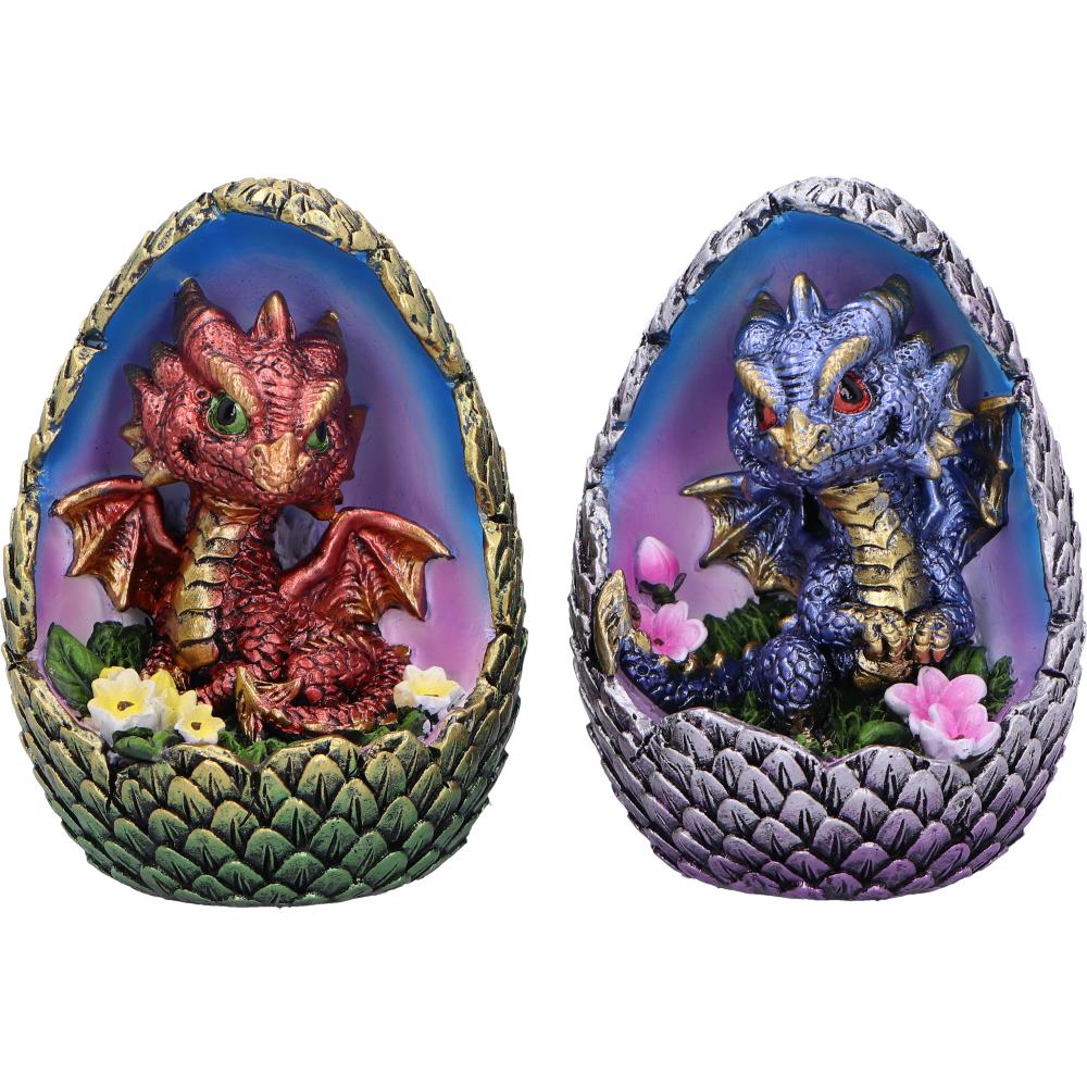 Blooming Brood Set of 4 Dragon Egg Figurines 9cm 6