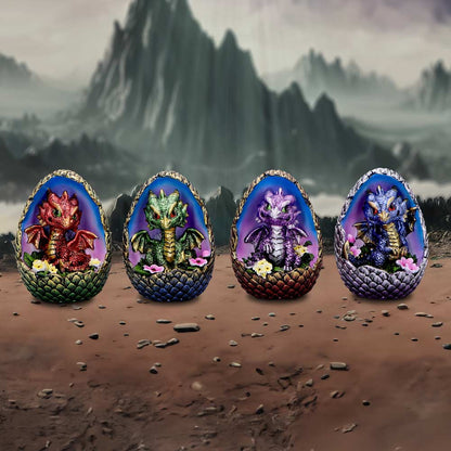 Blooming Brood Set of 4 Dragon Egg Figurines 9cm 7
