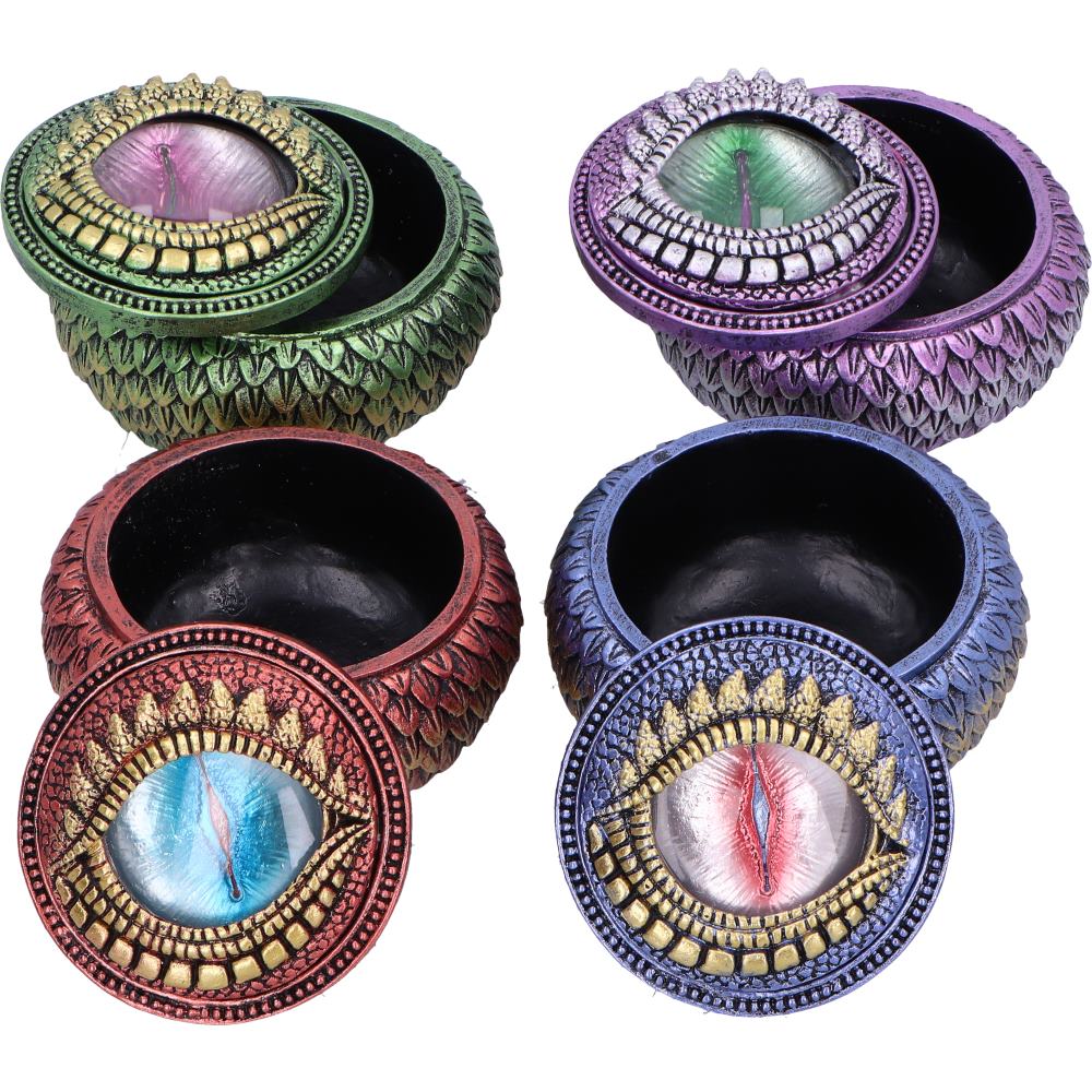 Eyes of Elders Set of Four Dragon Eye Boxes 8cm 6