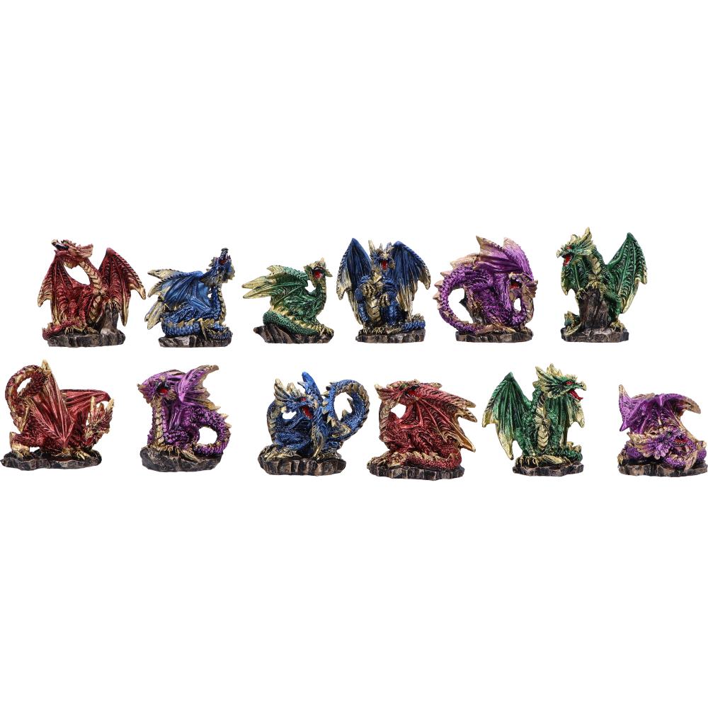 Dragon Castle Display 36 Piece with LED Light 25cm 6