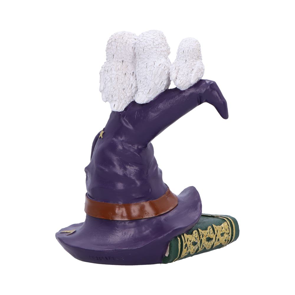 The Witching Perch Owl Witch LED Hat Sculpture 18.5cm 3