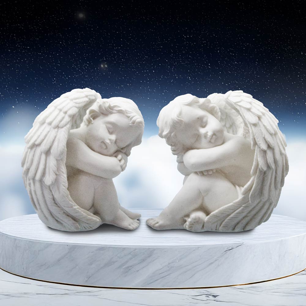 Cherub Slumber Set of 2 Sleeping Cherub Figurines 12.5cm 7