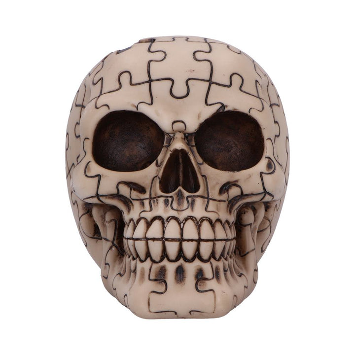 Puzzled Skull Resin Statue 11.7cm 2