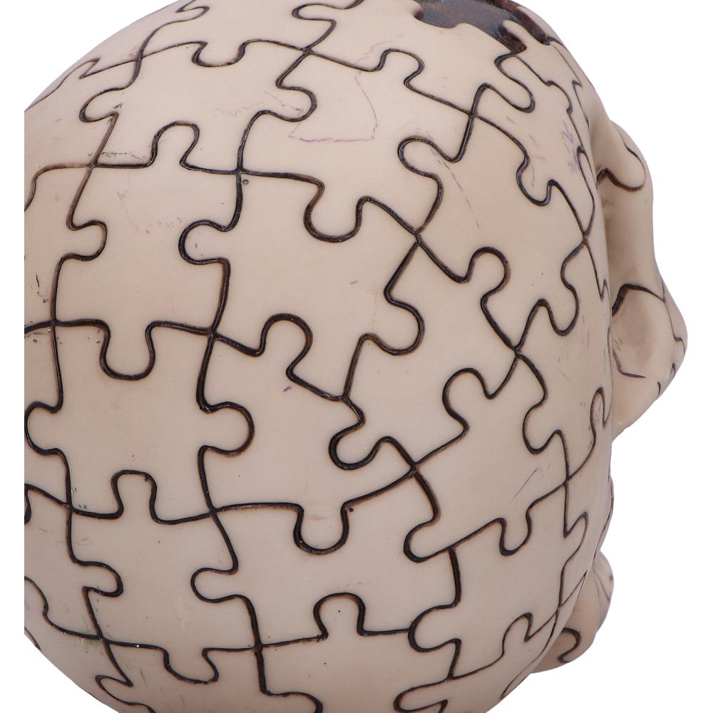 Puzzled Skull Resin Statue 11.7cm 6