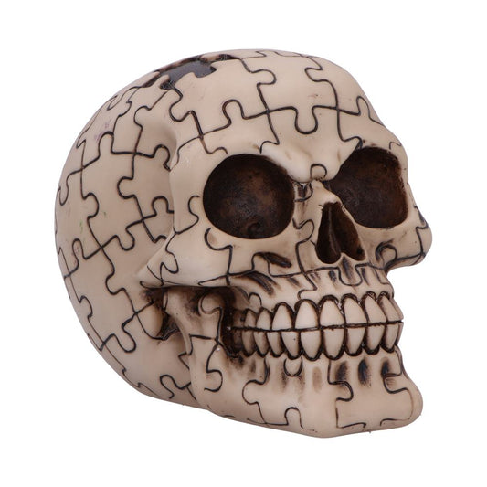 Puzzled Skull Resin Statue 11.7cm 1