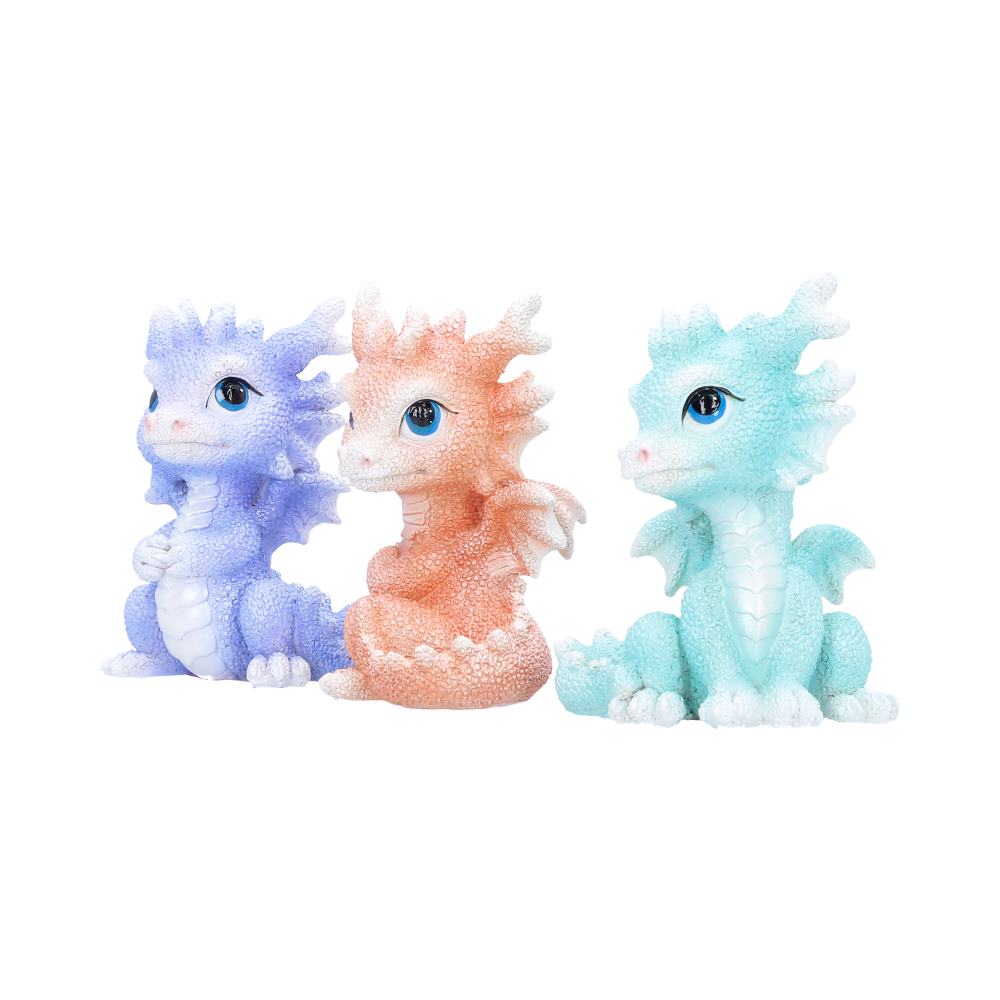 Coralscale Hatchling Trio Dragon Figurines 8.7cm 2